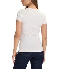 GUESS SS CN PEONY TRIANGLE Kurzarm-T-Shirt mit Aufdruck ged&auml;mpfter Stein - T-Shirts und Tops f&uuml;r Damen - 2