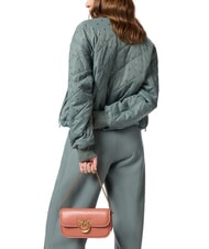 PINKO LOVE BOX Umh&auml;ngetasche aus Leder Aragonbraun-Antikgold - Damentaschen - 4