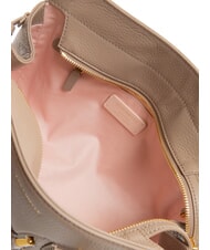 COCCINELLE YORK Handtasche aus geh&auml;mmertem Leder warmes Taupe - Damentaschen - 6