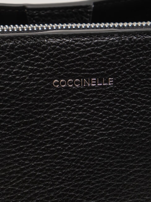 SWAP Ledertasche mit Schultergurt Schwarz - Damentaschen