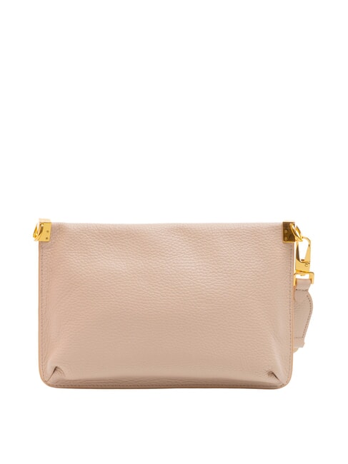 HYLE Kleine flache Umh&auml;ngetasche aus Leder Rosetten - Damentaschen