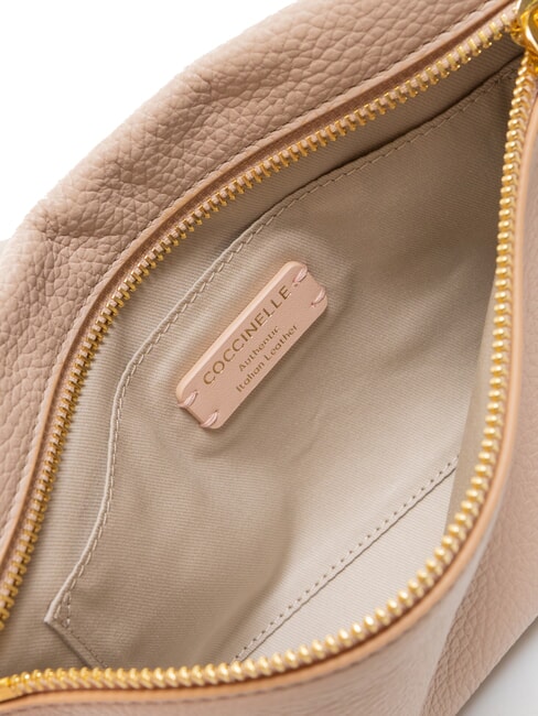 HYLE Kleine flache Umh&auml;ngetasche aus Leder Rosetten - Damentaschen