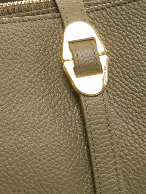 CHARA Umh&auml;ngetasche aus Leder Lorbeergr&uuml;n - Damentaschen