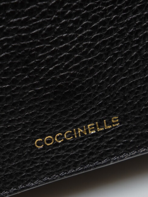 ERIS Mini-Umh&auml;ngetasche aus Leder Schwarz - Damentaschen