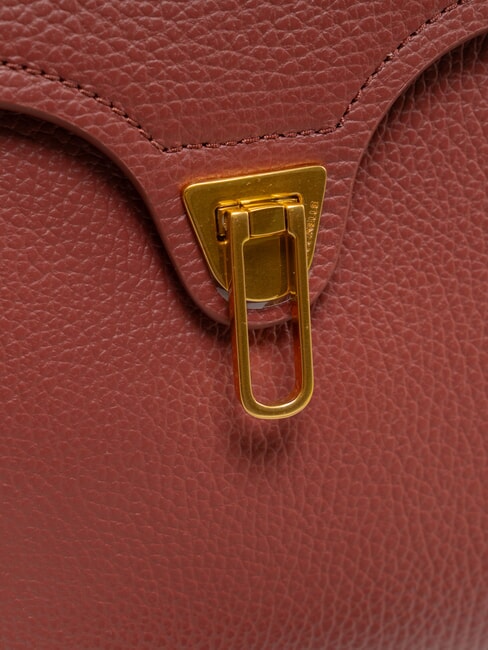 MARVIN Lederhandtasche mit Schultergurt Brandy - Damentaschen