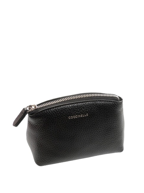 AGATEA Kosmetiktasche aus Leder Schwarz - Etuitaschen &amp; Necessaire