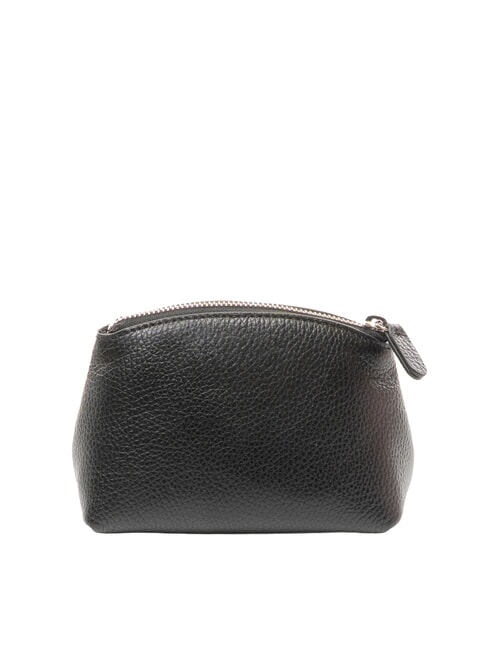 AGATEA Kosmetiktasche aus Leder Schwarz - Etuitaschen &amp; Necessaire