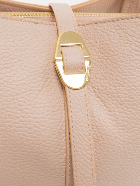 CHARA Umh&auml;ngetasche aus Leder Rosetten - Damentaschen