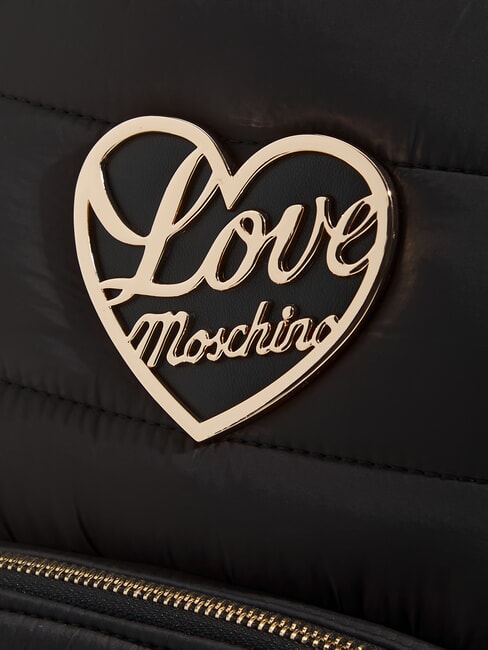 AIR WAVE Puffiger Rucksack mit Tasche Schwarz - Damentaschen