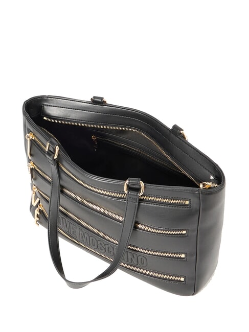 ZIPLINE Schulter-Einkaufstasche Schwarz - Damentaschen