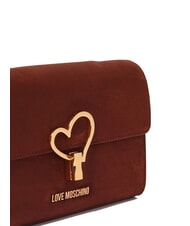 LOVE MOSCHINO SMART DAILY Umh&auml;ngetasche mit &Uuml;berschlag Rost - Damentaschen - 3