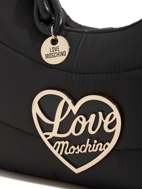 AIR WAVE Kleine bauschige Umh&auml;ngetasche Schwarz - Damentaschen