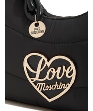 LOVE MOSCHINO AIR WAVE Kleine bauschige Umh&auml;ngetasche Schwarz - Damentaschen - 3