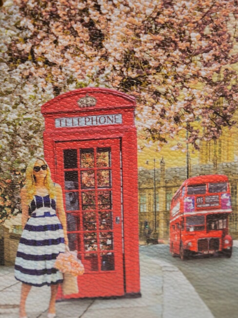 YESBAG Flache Umh&auml;ngetasche Englische Rose - Damentaschen