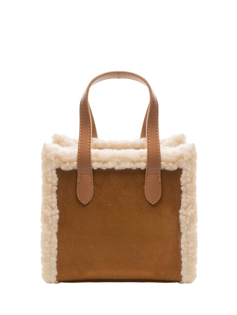 SHERPA Mini-Handtasche mit Schultergurt dunkles Leder - Damentaschen