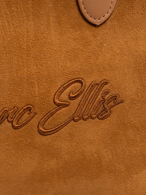 SHERPA Gro&szlig;e Handtasche mit Schultergurt dunkles Leder - Damentaschen