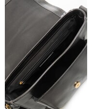 THE BRIDGE FAENTINA Gro&szlig;e Umh&auml;ngetasche aus Leder Schwarzes Gold - Damentaschen - 5