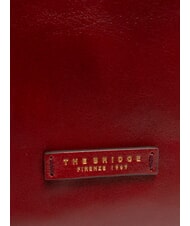 THE BRIDGE MADDALENA Einkaufstasche aus Leder Chianti / Bordeaux / Gold - Damentaschen - 3