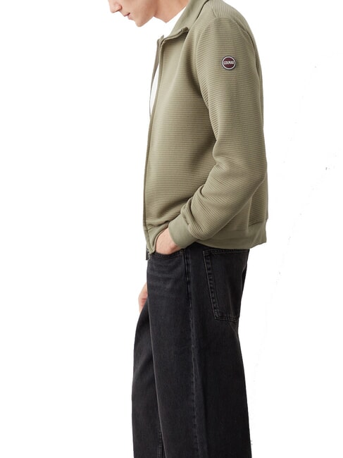 MAINSTREAM Sweatshirt mit durchgehendem Rei&szlig;verschluss schlammig - Sweatshirts Herren