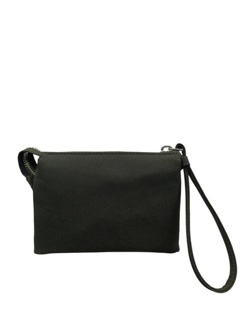 POUCHY Mini-Clutch mit 3 F&auml;chern SCHWARZ - Damentaschen