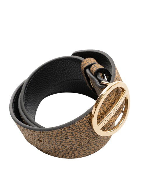 GRAFFITI Wendbarer G&uuml;rtel natur op / schwarz - G&uuml;rtel