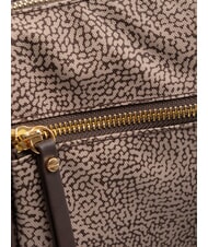 BORBONESE LUNA BAG M Flexos Zip natur op/dunkelbraun - Damentaschen - 3