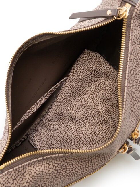 LUNA BAG M Flexos Zip natur op/dunkelbraun - Damentaschen