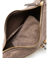 BORBONESE LUNA BAG M Flexos Zip natur op/dunkelbraun - Damentaschen - 5