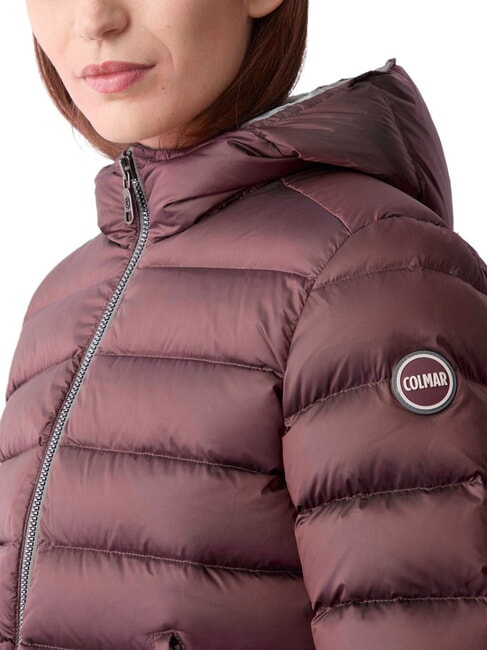 DELUXE Kurze Daunenjacke mit Kapuze dunkelbr&uuml;nett-dunkel - Daunenjacken f&uuml;r Damen