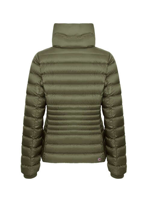 DELUXE Kurze Daunenjacke mit hohem Kragen Dunkelschlamm-Dunkelstahl - Daunenjacken f&uuml;r Damen