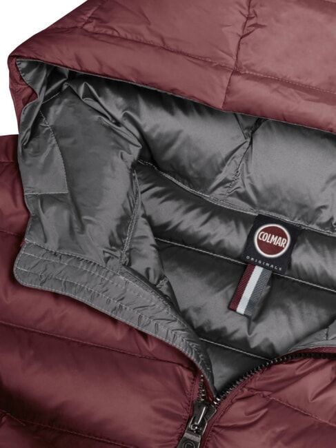 DELUXE Kurze Daunenjacke mit Kapuze dunkelbr&uuml;nett-dunkel - Daunenjacken f&uuml;r Damen