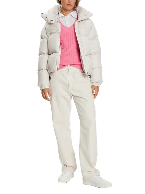 CAPTION Kurze Daunenjacke mit Kapuze Weihrauch - Daunenjacken f&uuml;r Damen