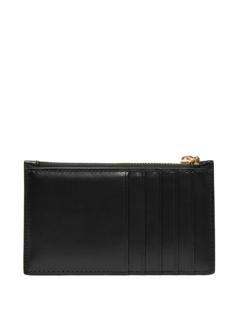 HARDWARE MONOGRAM Kartenetui / M&uuml;nzb&ouml;rse aus Leder auf Schwarz - Brieftaschen Damen