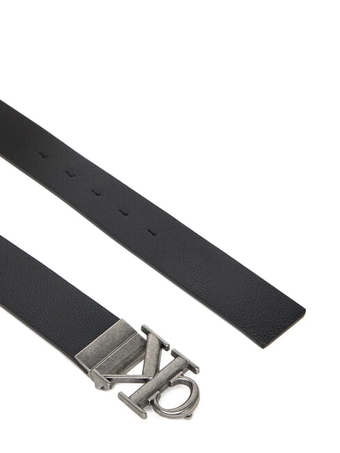 CK HARDWARE Doppelseitiger G&uuml;rtel schwarz/dekadente Schokolade - G&uuml;rtel