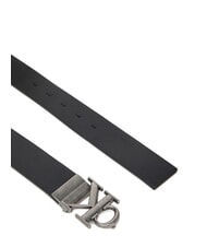 CALVIN KLEIN CK HARDWARE Doppelseitiger G&uuml;rtel schwarz/dekadente Schokolade - G&uuml;rtel - 3