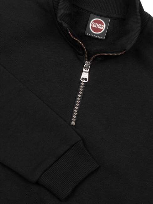 MODISH KIDS Sweatshirt mit Stehkragen und halbem Rei&szlig;verschluss Schwarz - Sweatshirts Kinder