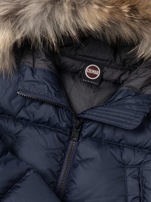 E-CONCRETE Daunenjacke mit Kapuze marineblau-vulcan - Kinder Jacken