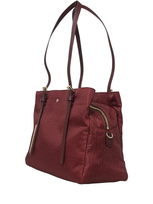 L'ECOLE NYLON Schultershopper, mit Schultergurt Merlot - Damentaschen