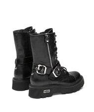 CULT SLASH 4585 Lederstiefeletten mit Schnallen Schwarz - Damenschuhe - 3