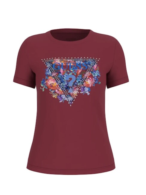 SS CN PEONY TRIANGLE Kurzarm-T-Shirt mit Aufdruck Wein - T-Shirts und Tops f&uuml;r Damen