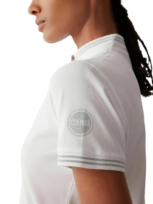 MONDAY Kurz&auml;rmliges Poloshirt aus Stretch-Piquet Wei&szlig; - Damen-Polo-Shirts/Damen-Polo-Shirt/Damenpoloshirt/Damenpoloshirts