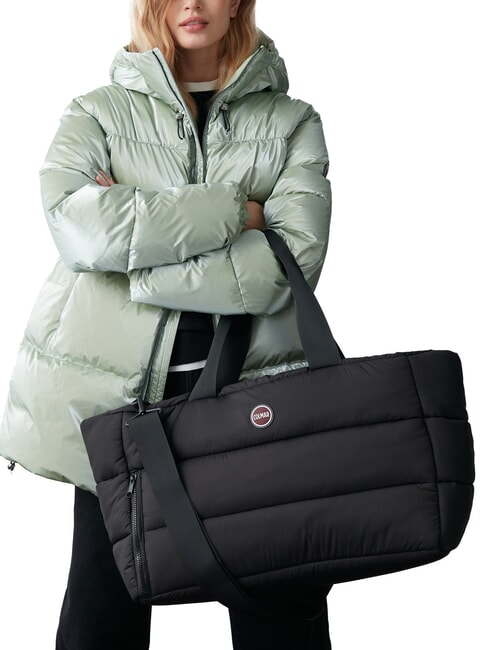 FLOID Gesteppte Reisetasche mit Schultergurt Schwarz - Reisetaschen