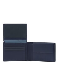 PIQUADRO FINN Mittelgro&szlig;e Lederbrieftasche Blau - Brieftaschen Herren - 2