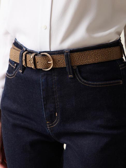 GRAFFITI G&uuml;rtel mit Nieten natur op / schwarz - G&uuml;rtel