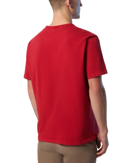 PRINT Baumwoll-T-Shirt rote Lava - Herren-T-Shirts