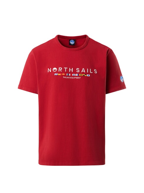 PRINT Baumwoll-T-Shirt rote Lava - Herren-T-Shirts