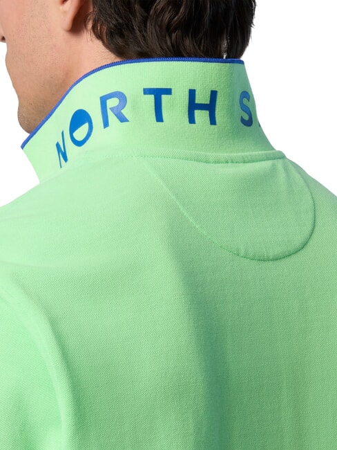 COLLAR STRIPED Kurzarm-Poloshirt aus Baumwolle Sommergr&uuml;n - Herren-Polo-Shirts/Herren-Polo-Shirt/Herrenpoloshirt/Herrenpoloshirts