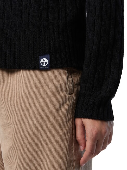 N/S Pullover mit V-Ausschnitt Schwarz - Damenpullover