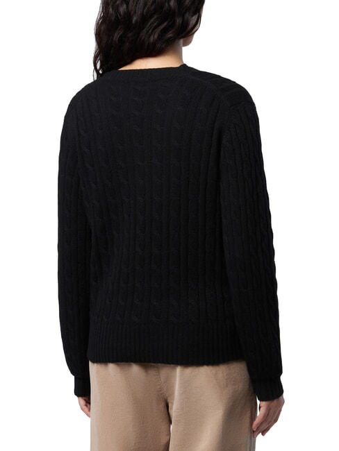 N/S Pullover mit V-Ausschnitt Schwarz - Damenpullover
