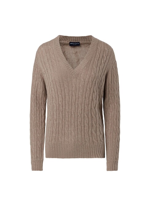 N/S Pullover mit V-Ausschnitt N&uuml;sse - Damenpullover